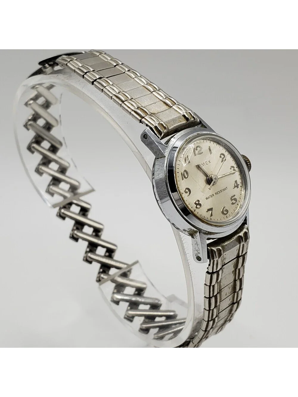 Vintage Timex Marlin Mechanical Watch Womens Day/Date Dial For Parts Or Repair